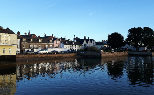 Buildings near the sea